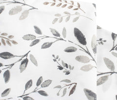 Boppy Nursing Pillow Original Support, Gray Taupe Leaves, Ergonomic Nursing Essentials for Bottle and Breastfeeding, Firm Fiber Fill, with Removable Nursing Pillow Cover, Machine Washable
