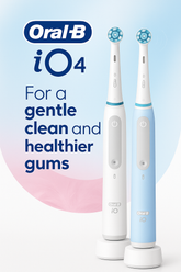 2X Oral-B iO Series 4 Electric Rechargeable Toothbrush Body ONLY - BLUE & WHITE