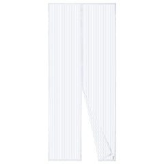 Apalus 36x83 inch Mesh Curtain Magnetic Screen Door, Magnetic Top-to-Bottom Seal Snaps Shuts Automatically, Keep Fresh Air in, WHITE BF003
