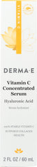 DERMA-E Vitamin C Concentrated Serum With Hyaluronic Acid, Cruelty Free, 60ml (Pack of 1)