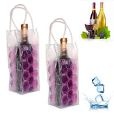 COLDCHILL 2-PIECE Ice Wine Bag Chiller, (Purple Wine Bag)