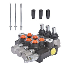 (NEW OPEN)kimllier 3 Spool Hydraulic Valve 13 GPM 3600 PSI Hydraulic Directional Control Valve SAE Ports Double Acting Valve …