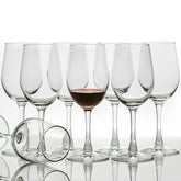 CREST Set Of 8 All-Purpose Wine Glasses, 12 Ounce, Lead Free, Classic
