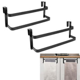 1 Pc Towel Holder for Kitchen Cabinet,Two-Tier Kitchen Towel Rack,Steel Over Cabinet Door Towel Bar,Double Towel Bar Rack,Holds Hand/Dish Towels & Washcloths