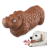 Durable Squeaky 3 in 1 Dog Toy for Aggressive Chewer,Natural Rubber Tough Dog Toy