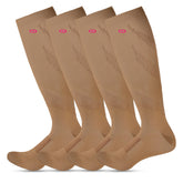 Circulate Compression Socks for Men & Women | 20 - 30 mmhg | Stamina Booster | for Circulation,Swelling & Pain Relief | Stockings Support for Pregnancy,Running (Brown, Large-X-Large)