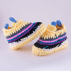 Diaper Book Club Baby Sneakers Crochet Hypebeast Shoes for Toddler Sneakerheads, Soft Booties for Boys & Girls, Designer Kids Fashion, Breathable & Comfortable Children's Kicks