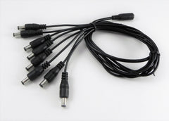 CCTV Security Camera 2.1mm 1 to 8 Port Power Splitter Cable Pigtails 12V DC