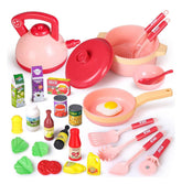 28 Pcs Kids Kitchen Toy w/ Foods