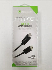 Digipower Charge & Sync Cable USB-C to Micro-USB 15W 2m