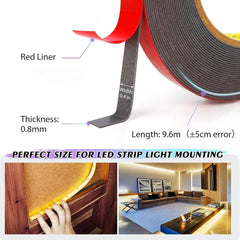Double Sided Tape 2 Roll 33FT x 0.4IN