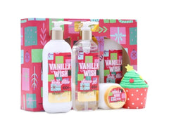 BFFLOVE Women's 4PCS Vanilla Holiday Bath and Body Gift Set