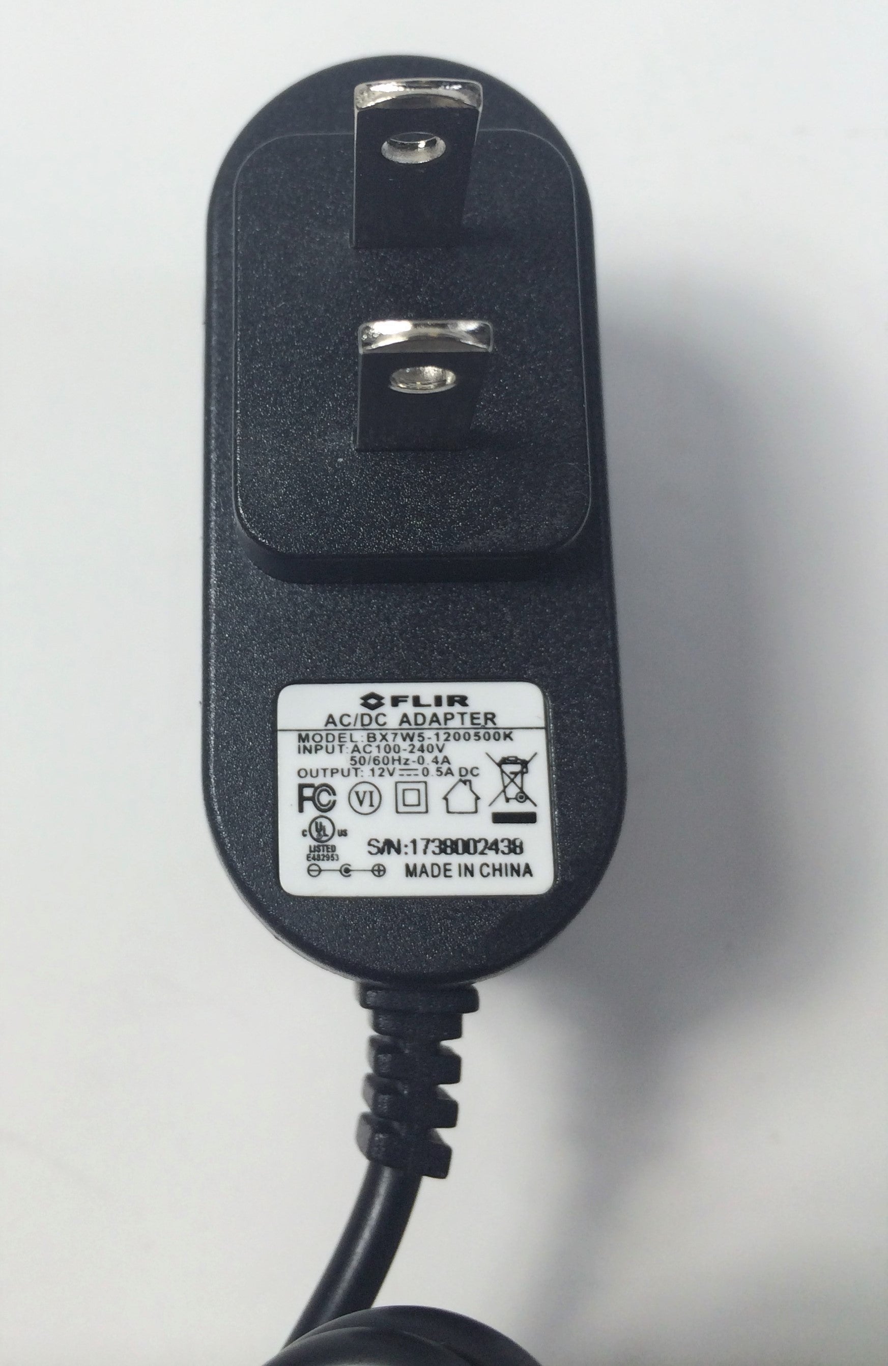 AC/DC Adapter For FLIR BX7W5-1200500K Power Supply Cord