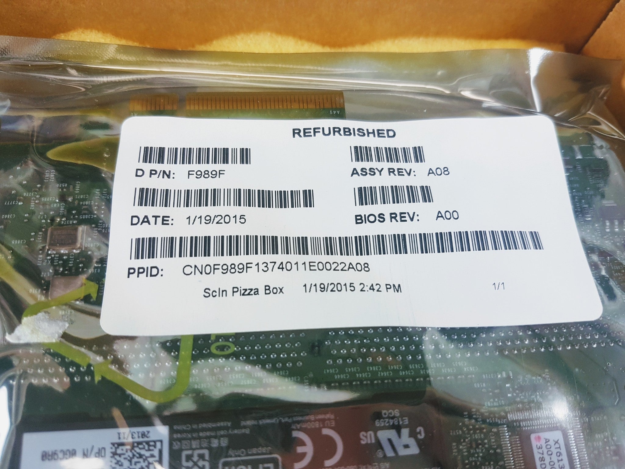 DELL F989F PERC 6/E 256MB SAS 6GB PCI-E RAID Controller