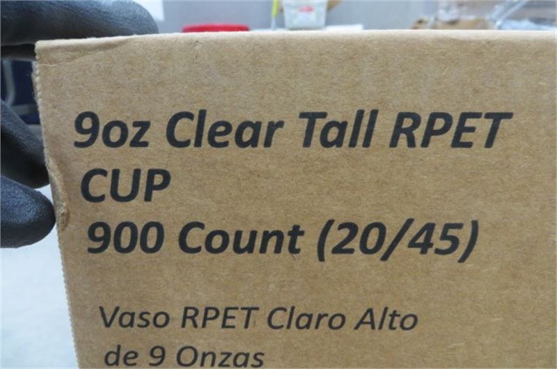 900 PACTIV 9 OZ TALL CLEAR PLASTIC CUPS