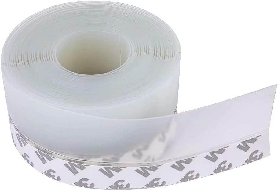 33Ft Silicone Seal Strip,Weather Stripping for Door or Window,Weatherproof Soundproof Self Adhesive Door Strip Bottom, Door Draft Stopper Silicone Strip Tape for Door Window and Shower Glass