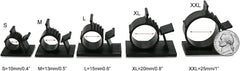 Cable Clips,Self-Adhesive Wire Holder Cable Organizer Cord Management Clamps with Adjustable Backed Black (10 Pack) (XL)