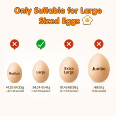 1pc Automatic Rolling Down Egg Storage for Fridge, Egg Holder Organizer, Space Saving Container, Dispenser for Refrigerator, Kitchen- Only for "LARGE" Sized Eggs