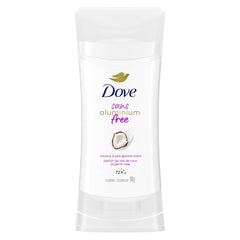 Dove Aluminum Free Déodorant for Soft Underarms, for Soft Underarms, Coconut & Pink Jasmine Scent, 74g