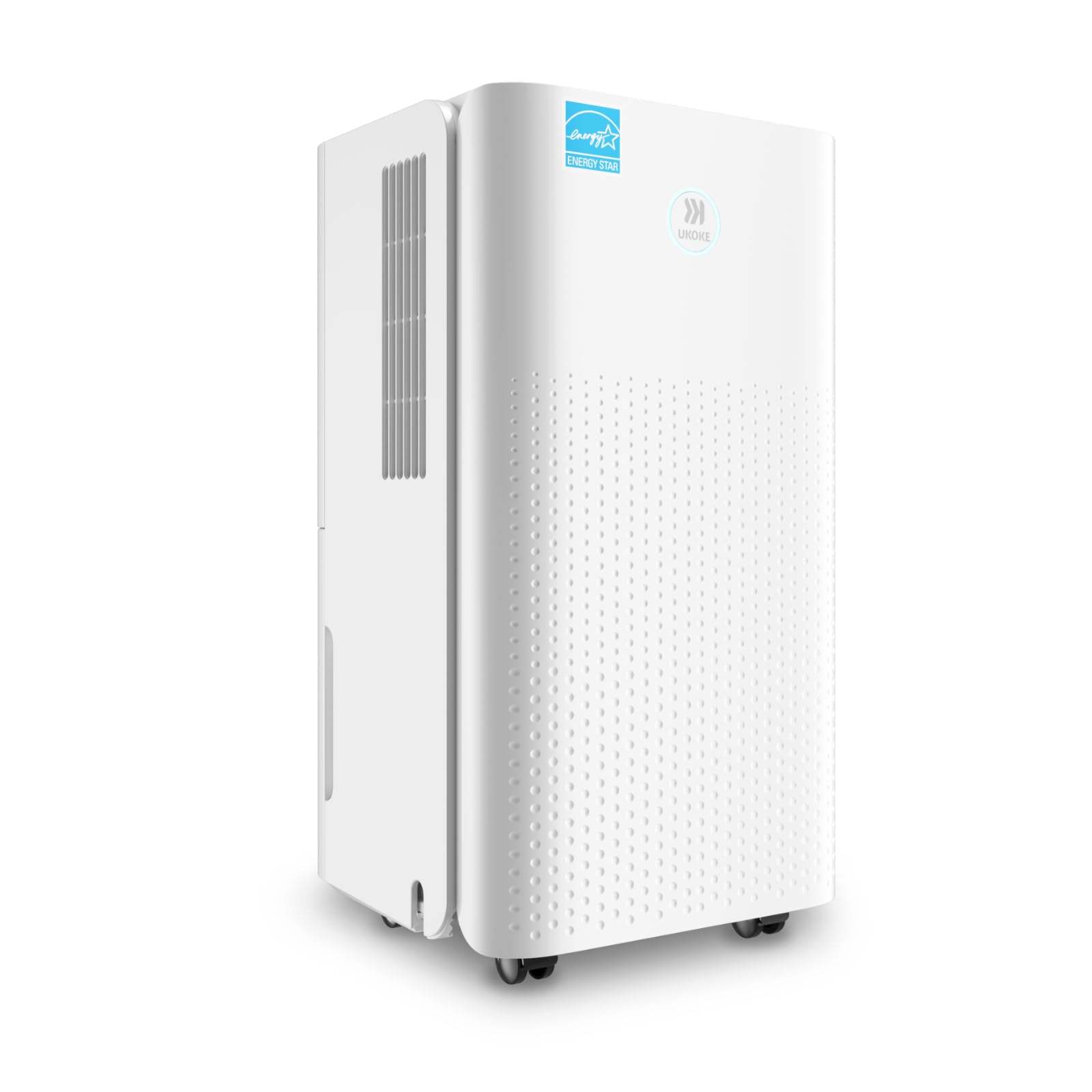 1750 Sq. Ft Ukoke Portable Dehumidifier for Medium Spaces | Efficient 32 Pints/Day Dehumidification, 3 Smart modes, Auto Drainage | Whisper-Quiet, Ideal for Basements, Bedrooms, RV