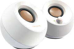 Creative Pebble 2.0 USB-Powered Desktop Speakers with Far-Field Drivers and Passive Radiators for PCs and Laptops