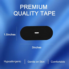 ALRION 30PCS Premium Cotton Sleep Tape with Hole, Hypoallergenic for Sensitive Skin, Painless Removal, Latex Free