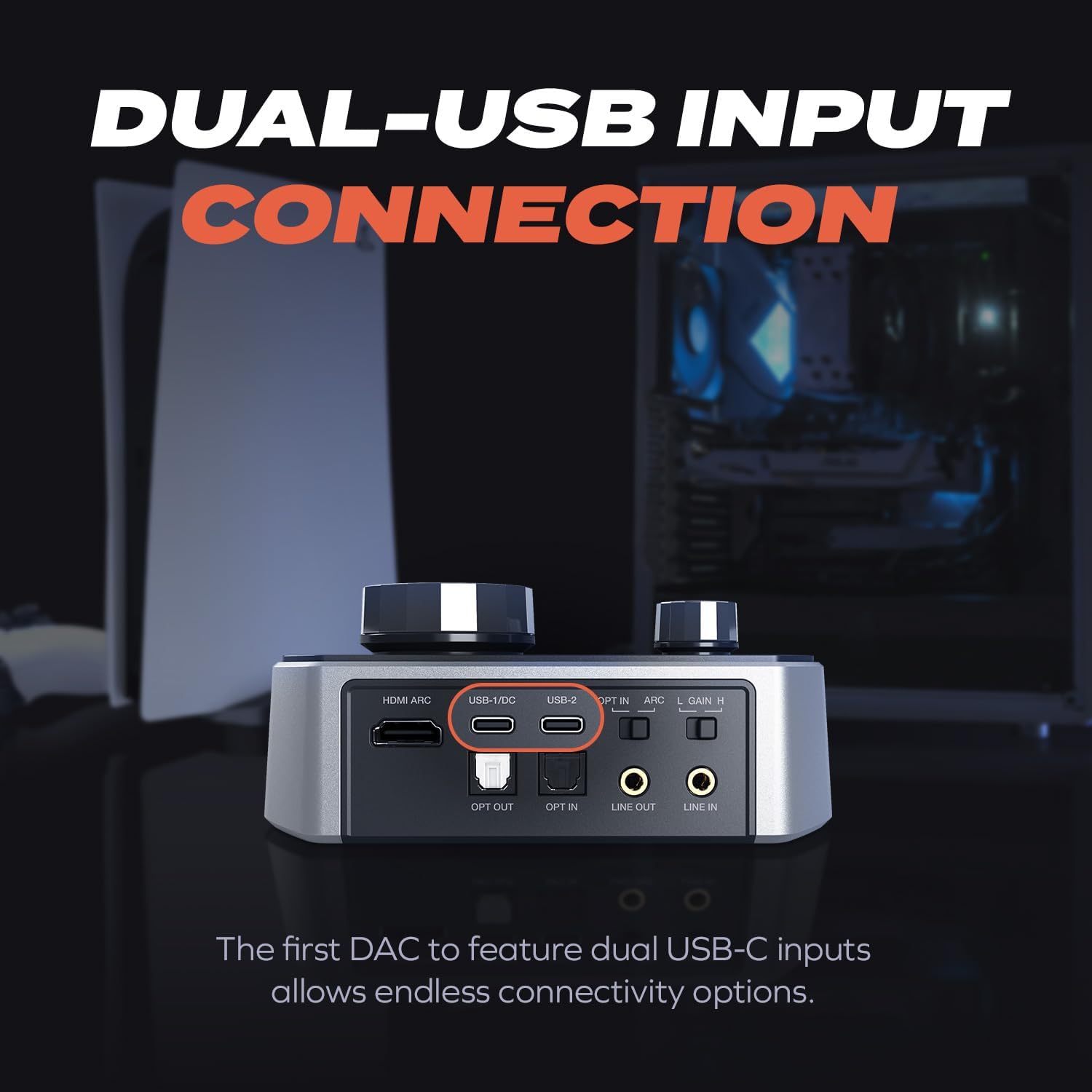 Creative Sound Blaster G8 – Hi-Res Gaming USB DAC with Dual USB Audio Mixing and Fully Customizable Acoustic Engine and 10-Band Equalizer