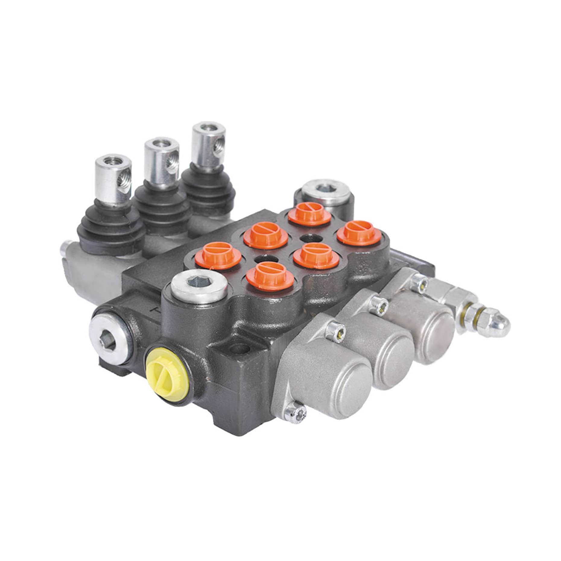 (NEW OPEN)kimllier 3 Spool Hydraulic Valve 13 GPM 3600 PSI Hydraulic Directional Control Valve SAE Ports Double Acting Valve …