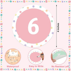 36PCS Floor Number Stickers for Classroom Lining up,4" Classroom Floor Self Adhesive Stickers Line up Number Spot Markers Decals for Back to School Kindergarten Preschool Elementary Supplie
