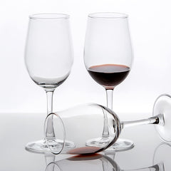 CREST Set Of 8 All-Purpose Wine Glasses, 12 Ounce, Lead Free, Classic