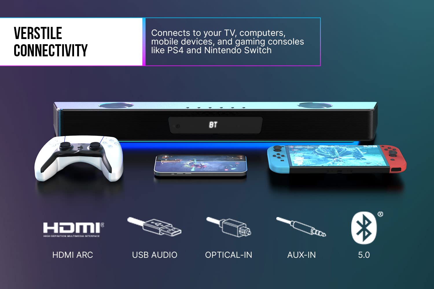 Creative Sound Blaster Katana V2X RGB Gaming Soundbar
