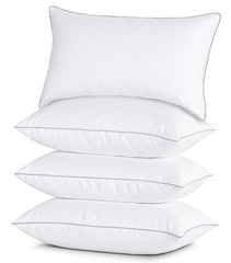 Casa Platino Bed Pillows Standard Size 4 Pack (20x26) - Down Alternative Sleeping Pillows, Hotel Quality, Hypoallergenic & Supportive for Side & Back Sleepers