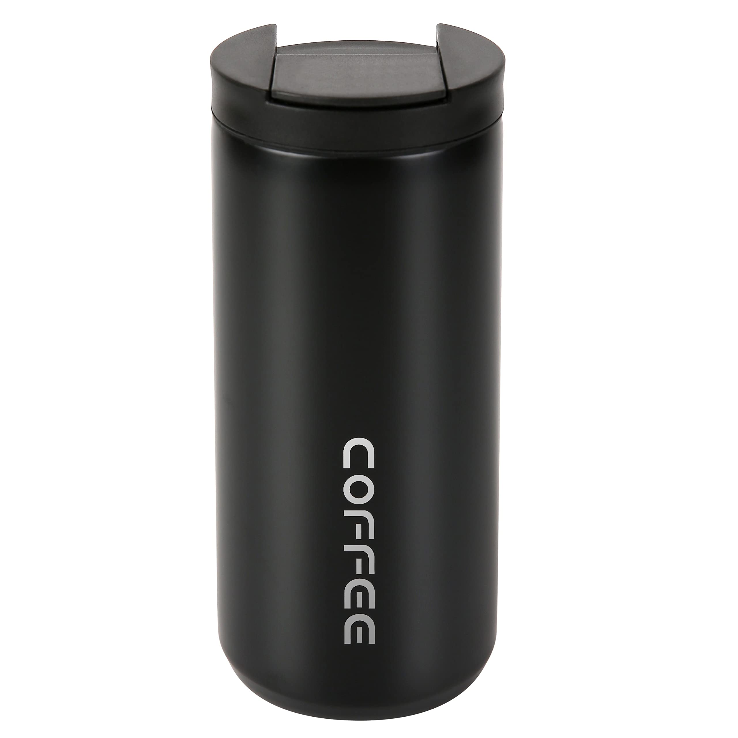 1PC of Travel Vacuum Insulated 500ml Coffee Mug with Leak Proof Screw Lid, White