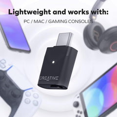 Creative Labs BT-W6 Bluetooth 5.4 Wireless Audio Transmitter