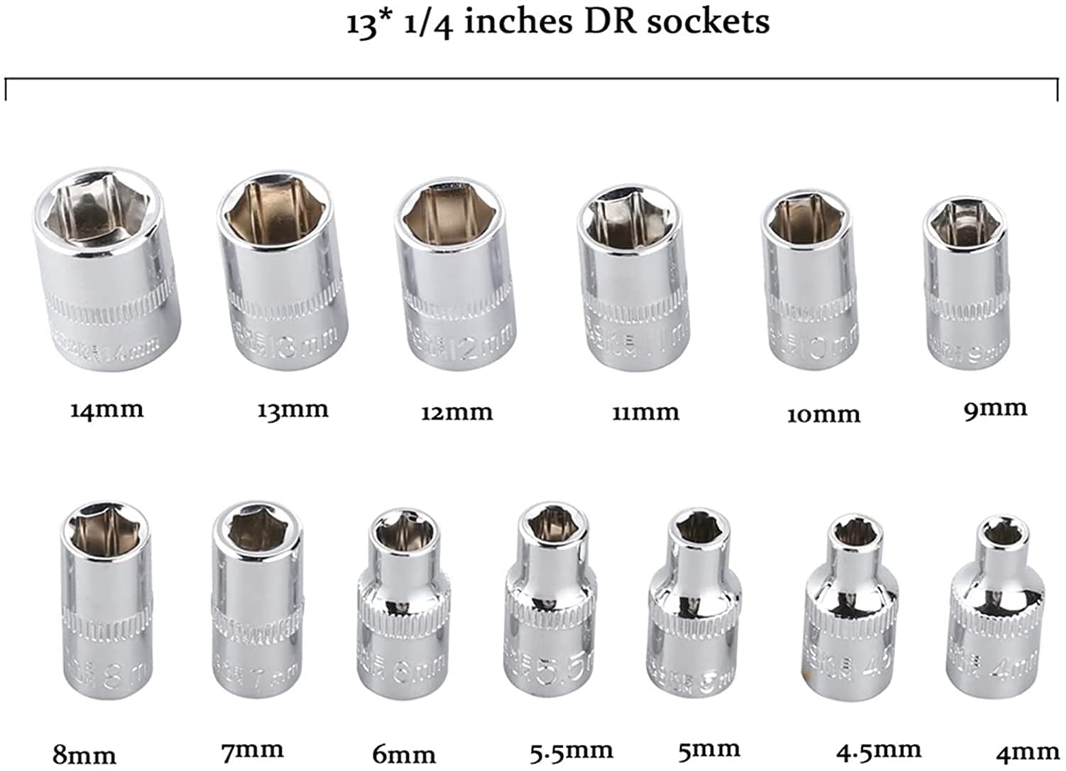 46Pcs Hand Tool Socket Wrench Set.Car Repair Ratchet Wrench.Key Spanner.Nut Tool Head Ratchet Metric Spanner Set Tools Open Kit