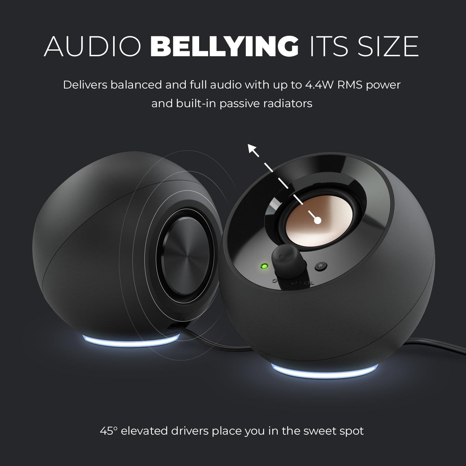 Creative Pebble SE Minimalist 2.0 USB-C Powered PC Speakers