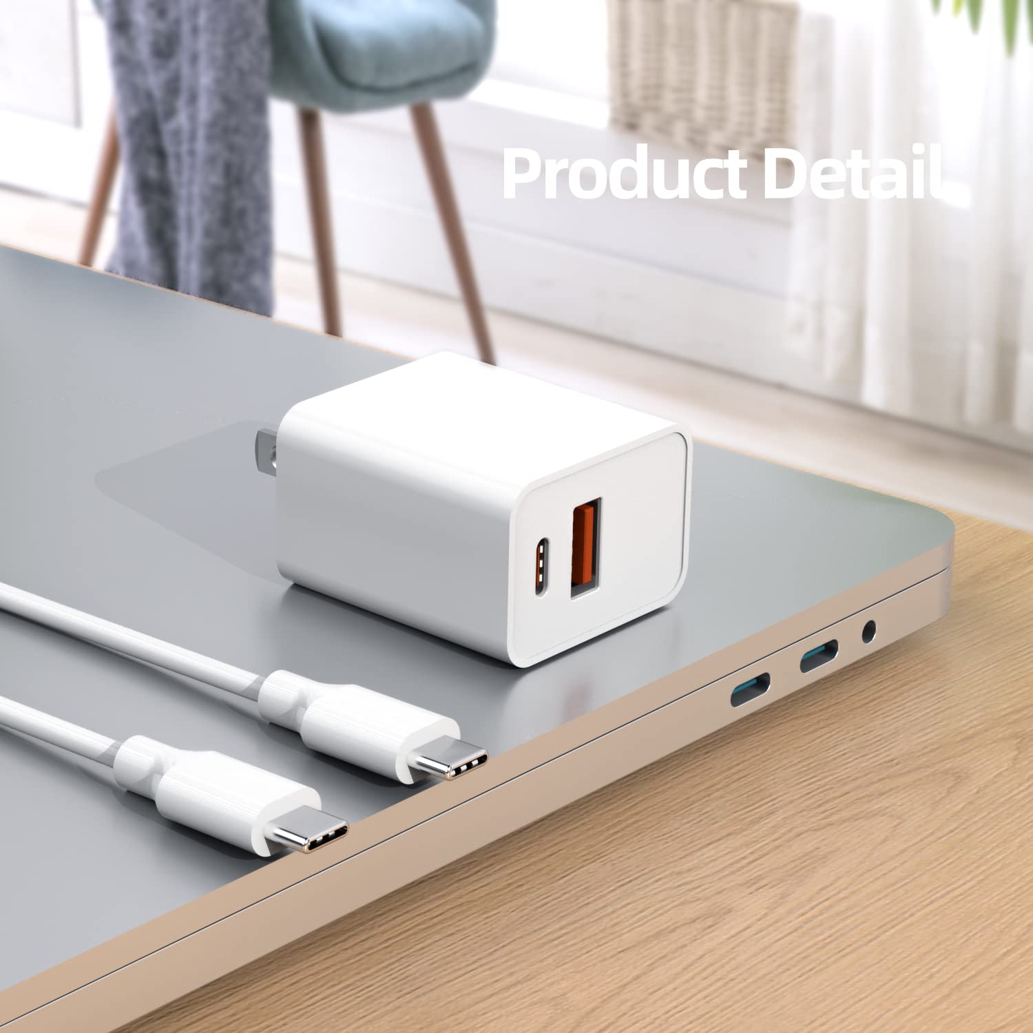 11V 6A, USB C Charger Fast Charging Cord with 3Ft USB C to USB C Charging Cable