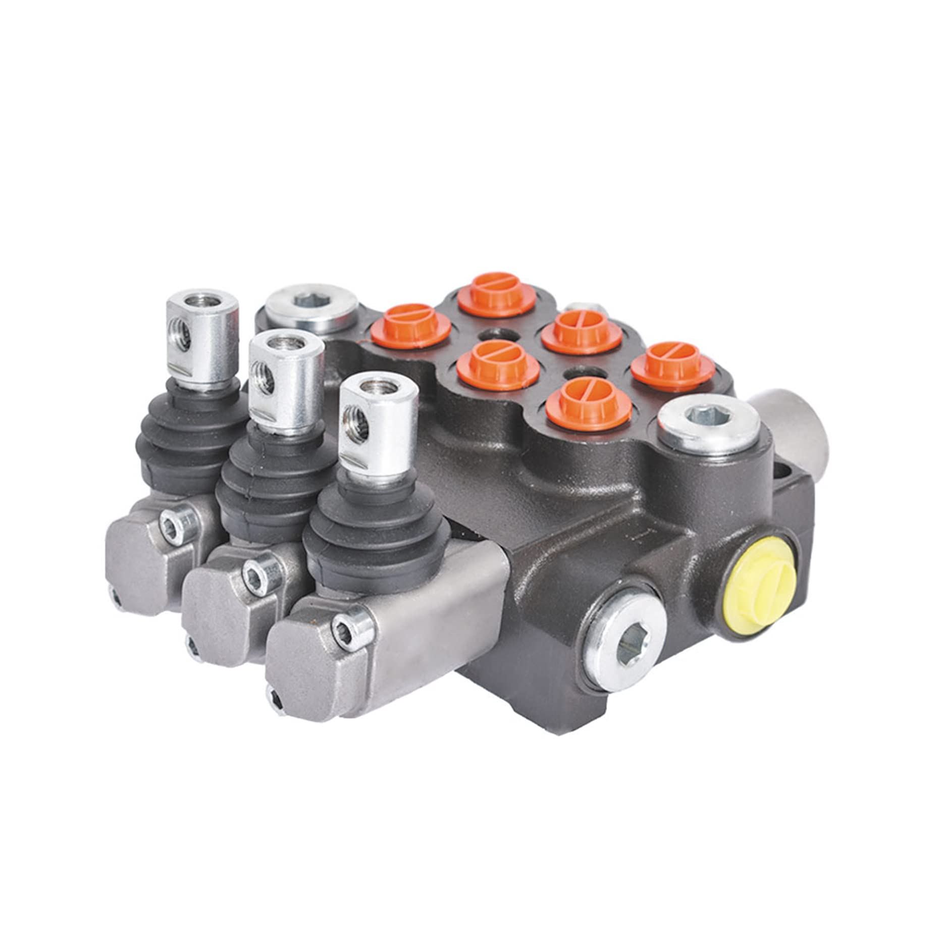 (NEW OPEN)kimllier 3 Spool Hydraulic Valve 13 GPM 3600 PSI Hydraulic Directional Control Valve SAE Ports Double Acting Valve …