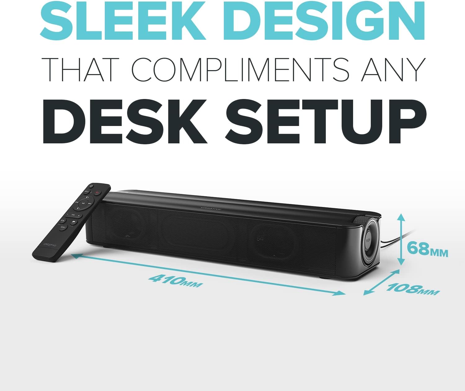 Creative Stage SE Under-Monitor Soundbar with USB Digital Audio and Bluetooth 5.3