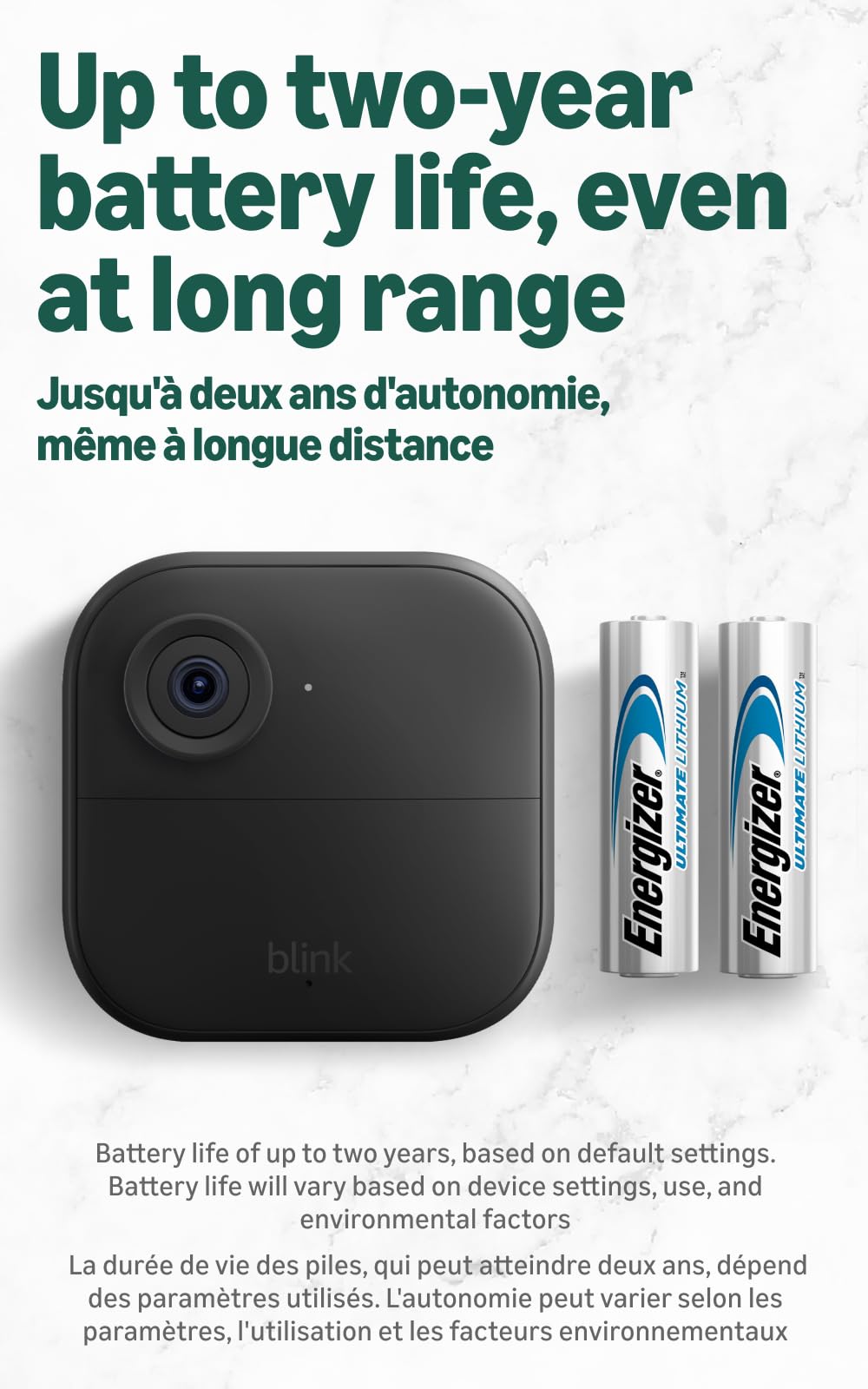 Blink Outdoor XR+ — Extended Range Wireless Outdoor 4 Camera with 10x security coverage powered by Blink's proprietary XR technology — 2 camera system