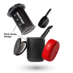 AeroPress Go All-in-One French Press, Pour-Over & Espresso Style Manual Brewer Extra Small Portable Coffee Maker Kit