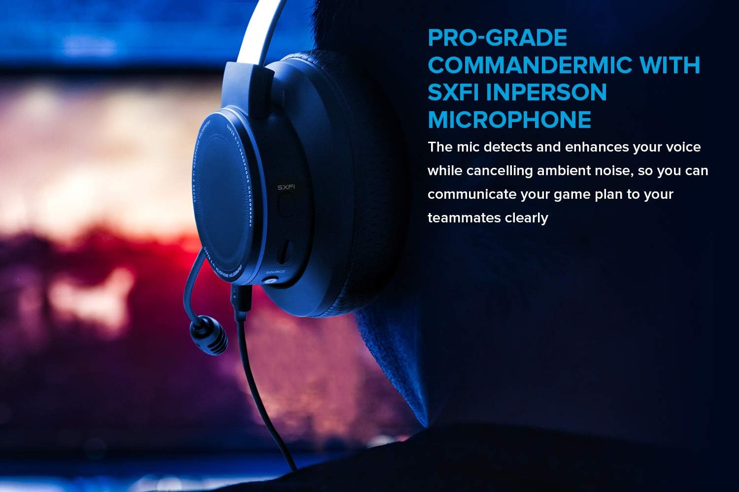 Creative SXFI AIR Gamer USB-C Gaming Headset with Bluetooth 4.2