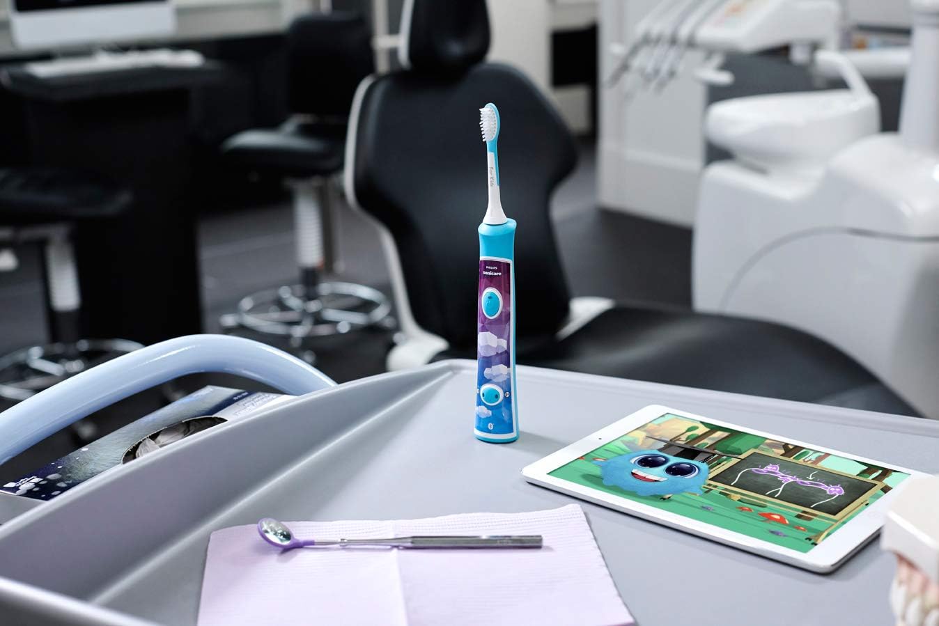 2 Pack Philips Sonicare Kids Rechargeable Toothbrush with Built-in Bluetooth 2-Pack NEWOPEN