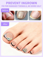 EBANKU 72 Pcs Square French Tips Toe Nail Tips Nude Pink False Fake Nail Tips for DIY Salon Home