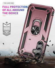 CQUIK Phone Case for Samsung Galaxy S23 FE 5G Case with Ring Stand Magnetic Kickstand for Samsung Galaxy S23 S23 FE