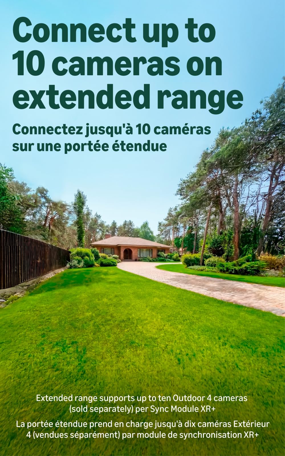 Blink Outdoor XR+ — Extended Range Wireless Outdoor 4 Camera with 10x security coverage powered by Blink's proprietary XR technology — 2 camera system