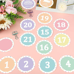 36PCS Floor Number Stickers for Classroom Lining up,4" Classroom Floor Self Adhesive Stickers Line up Number Spot Markers Decals for Back to School Kindergarten Preschool Elementary Supplie