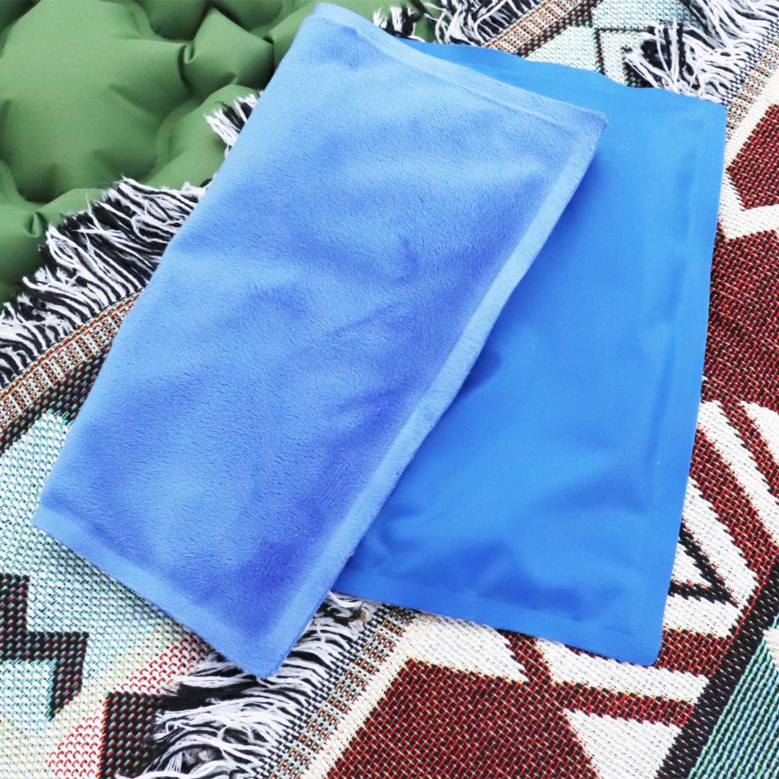 COLDCOOL Instant Relief Cool Pressure Activated Gel Cooling Mat Pad Pillow for Reduce Fevers, Migraines, Hot Flashes, Night Sweats–Place