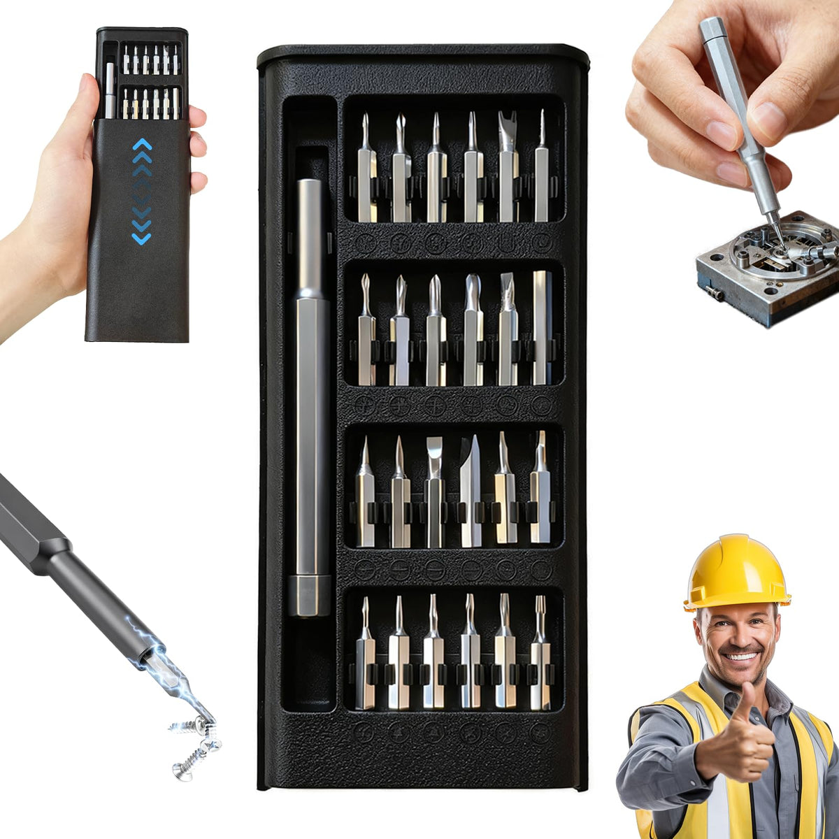 24 in 1 Precision Small Mini Tiny Magnetic Screwdriver Set, 2025A Style