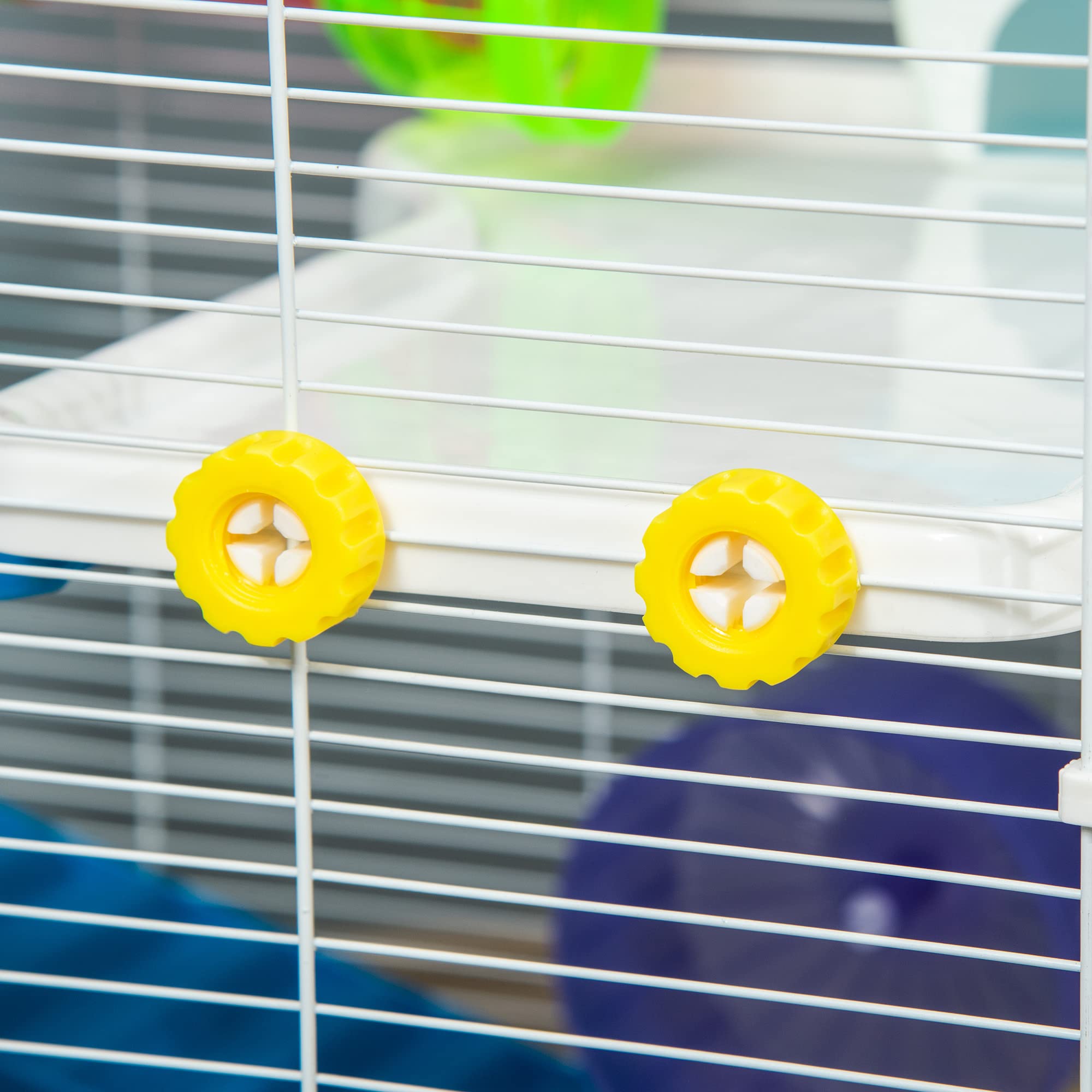 (New Open Box) PawHut Large Hamster Cage for Gerbil Hamster 31" L x 18" W x 23.5" H Black